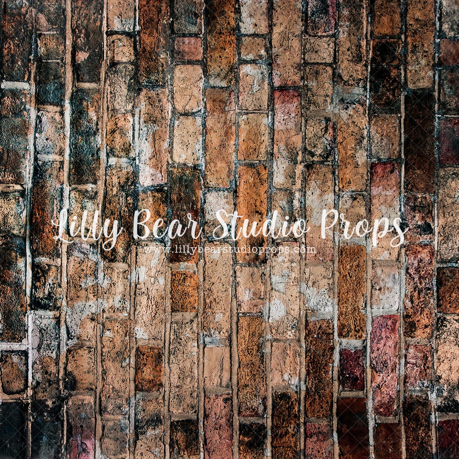 Rustic Brick Floor - Lilly Bear Studio Props, FABRICS, FLOORS, mat floors