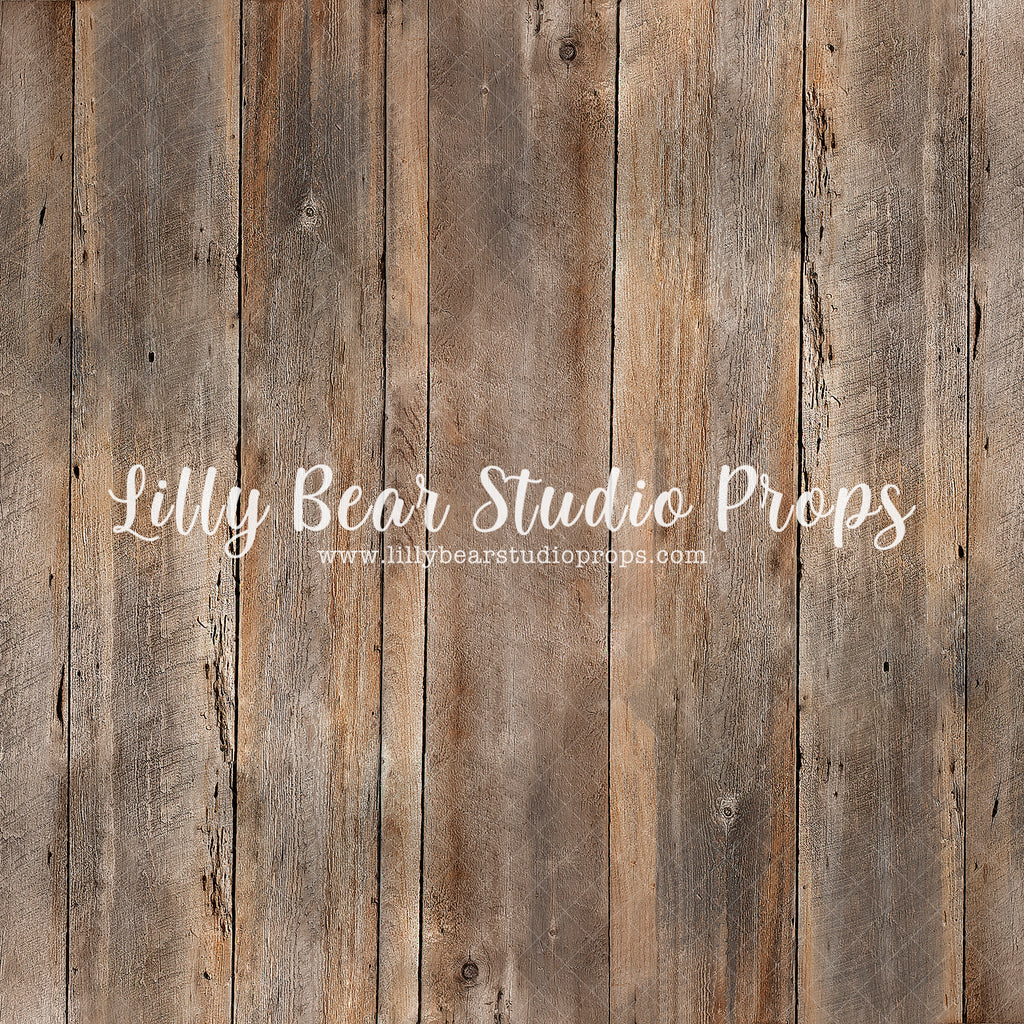 Rustic Brown Barn Wood LB Pro Floor by Amber Costa Photography sold by Lilly Bear Studio Props, barn wood - brown wood