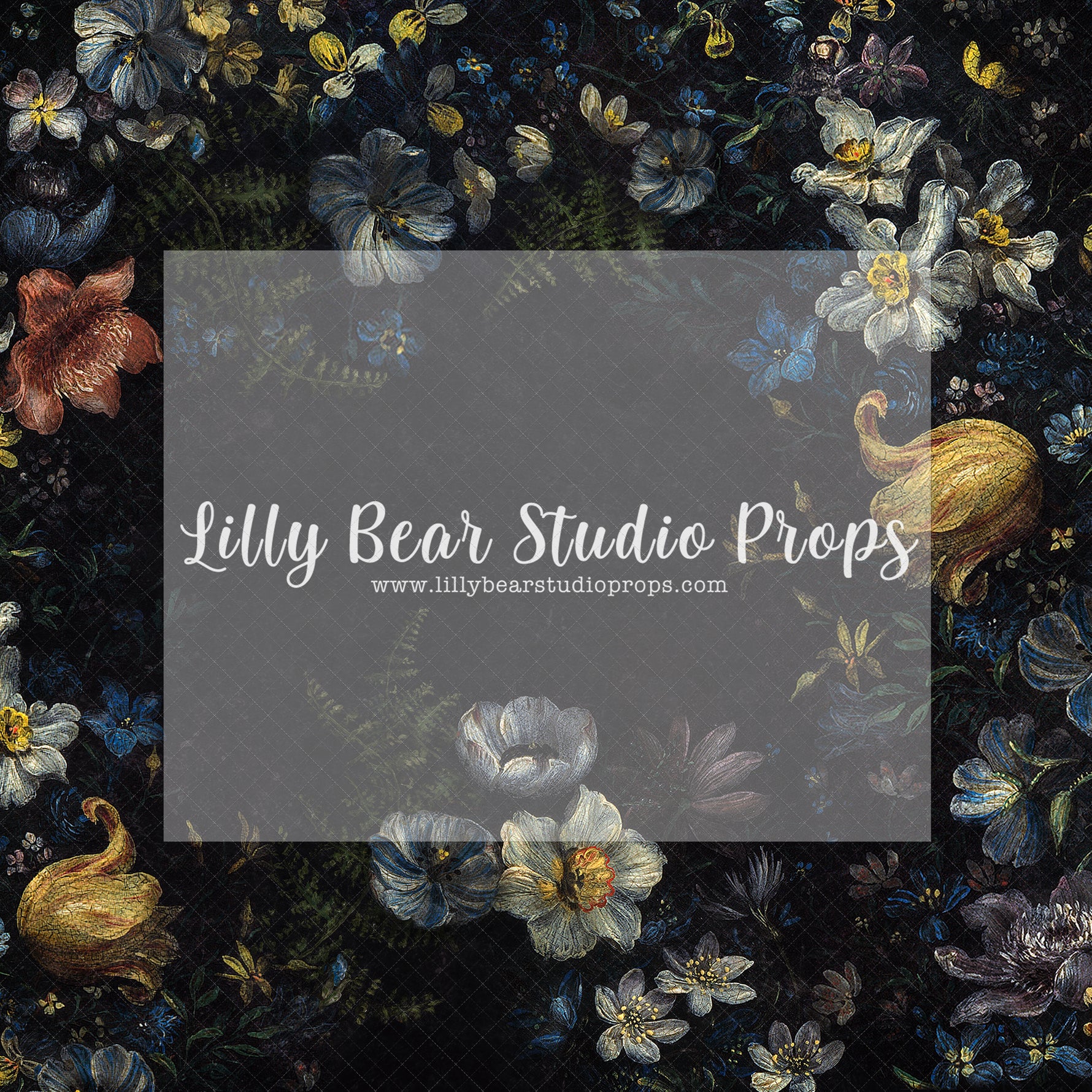 Sabina Floral - Lilly Bear Studio Props, fine art, floral, girls, hand painted