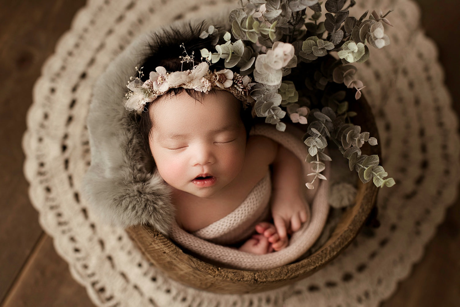 Light Round Macrame Layer - Lilly Bear Studio Props, jute, layers, macrame, props, stuffer