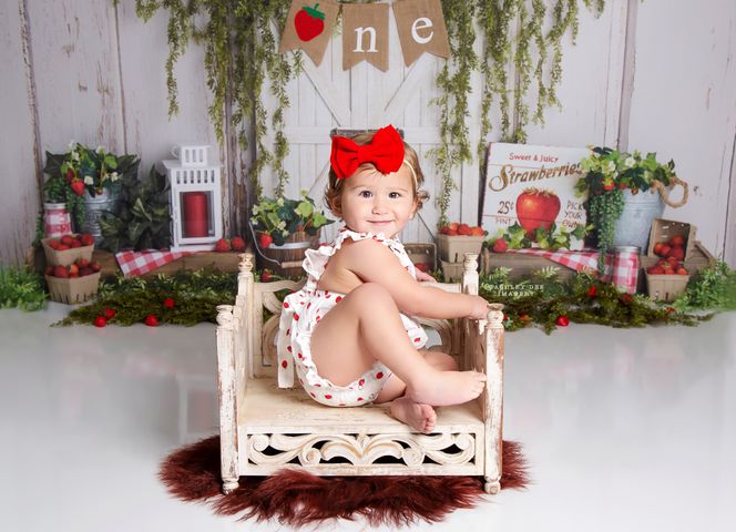Strawberry Picking by Sweet Memories Photos By Carolyn sold by Lilly Bear Studio Props, ant - apples - arrows - barn do