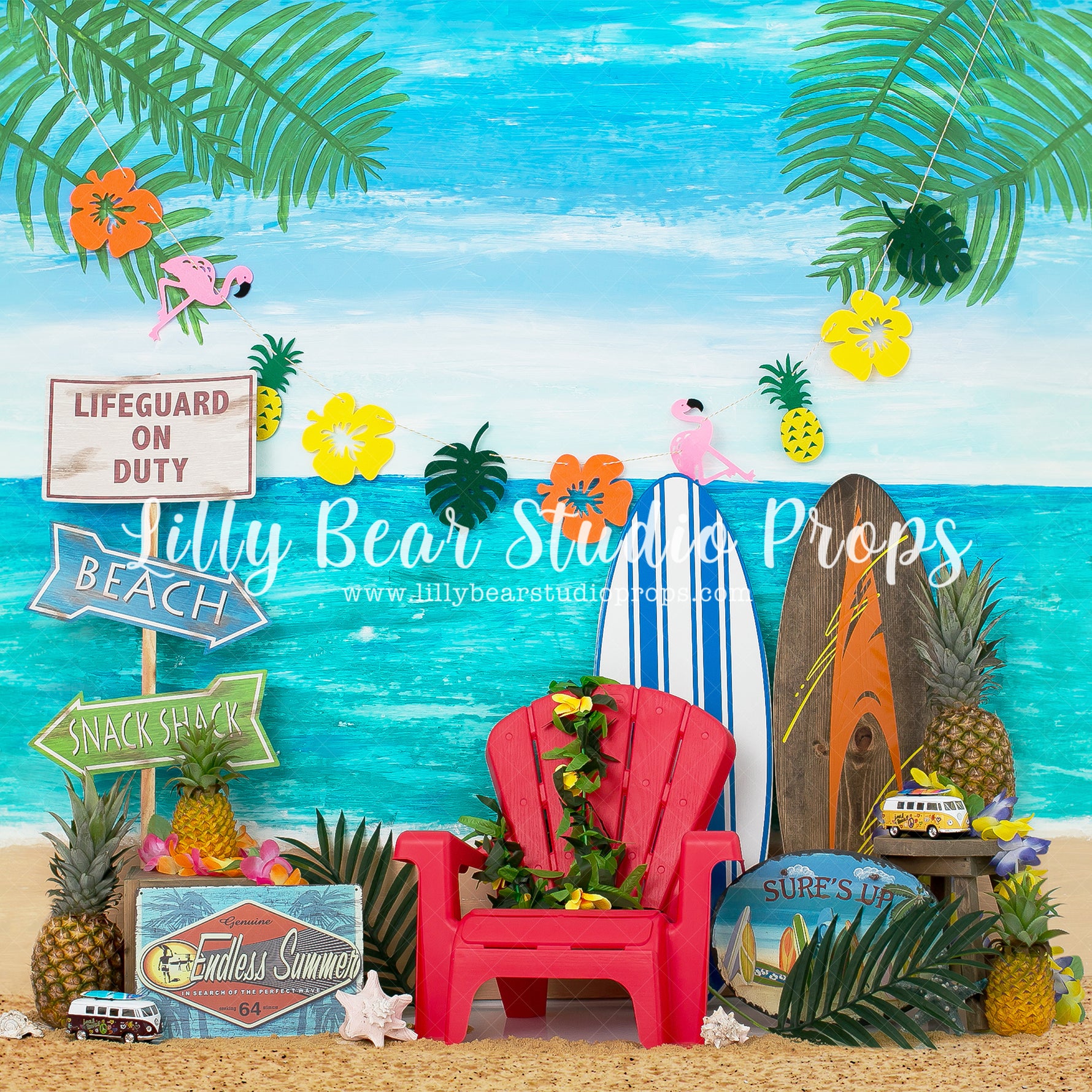 Surf's Up by Karissa Knowles Photography sold by Lilly Bear Studio Props, beach - beach sand - beach shells - beach woo