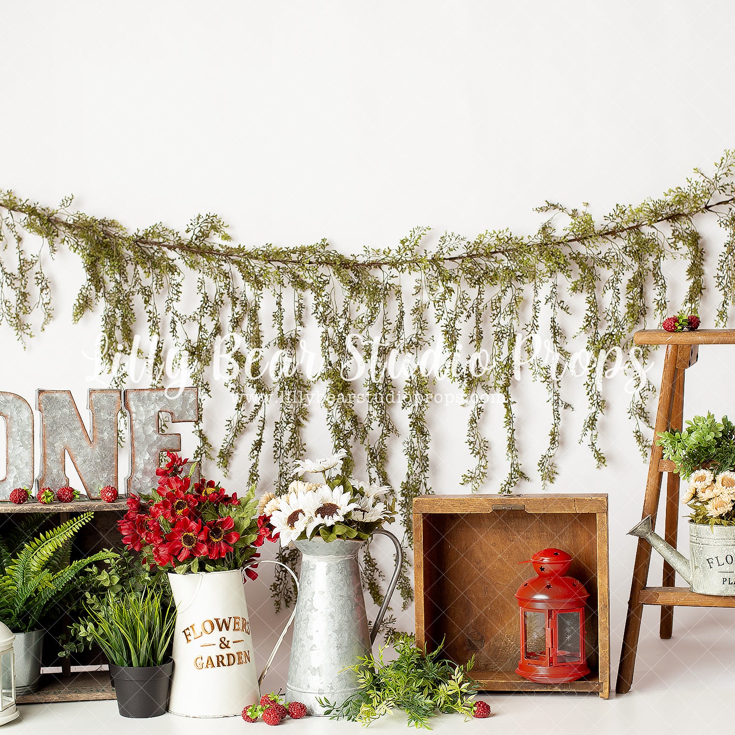 Sweet Berry One by EllaBean sold by Lilly Bear Studio Props, berries - berry sweet - bloom - boho - fabric - first birt