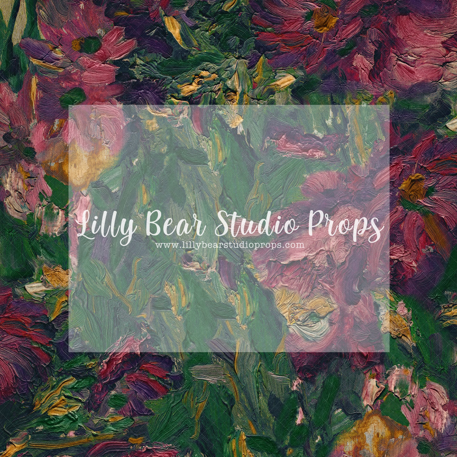 Thick Paint Floral - Lilly Bear Studio Props, fine art, floral, hand painted