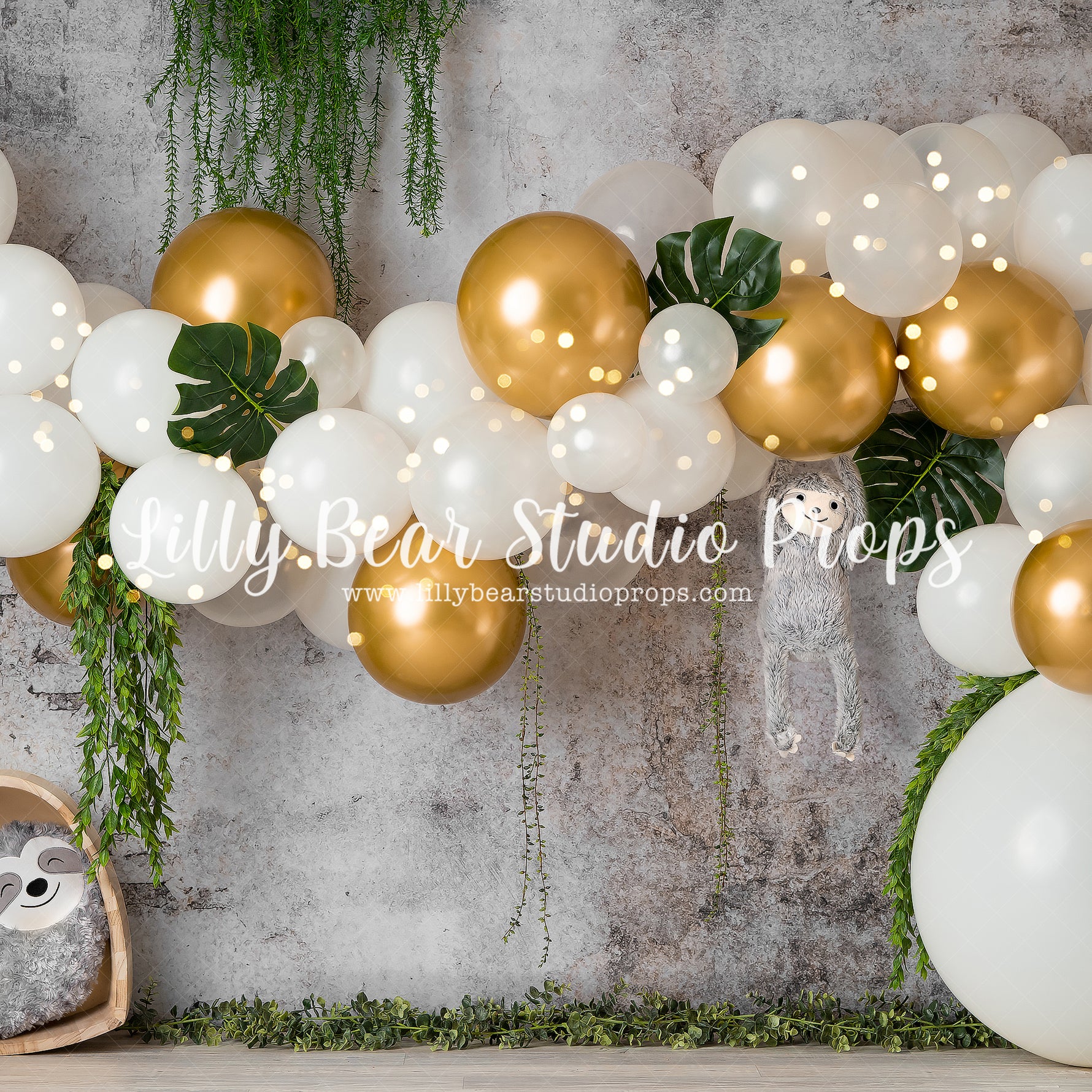 Urban Sloth by Jessica Ruth Photography sold by Lilly Bear Studio Props, animals - baby jungle - dessert island - grung