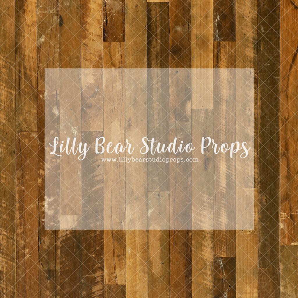 Warm Harvey Vertical Wood Floor - Lilly Bear Studio Props, barn wood, brown wood, brown wood planks, distressed, distressed floor, distressed planks, distressed wood, distressed wood planks, FLOORS, rustic, rustic wood, rustic wood planks, wood floor