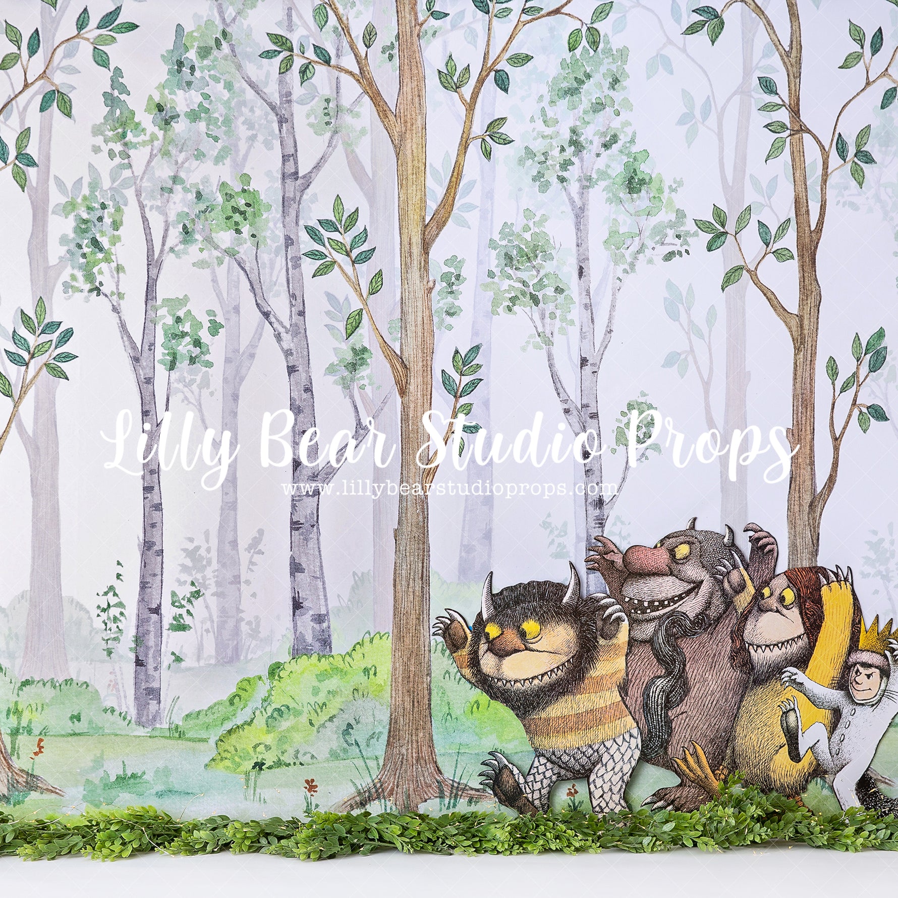 Wild Things Spring Forest - Lilly Bear Studio Props, forest, forest animals, forest entry, into the wild, into the woods, little wild one, spring, spring woods, where the wild things are, wild, wild animal, wild animals, woodsy