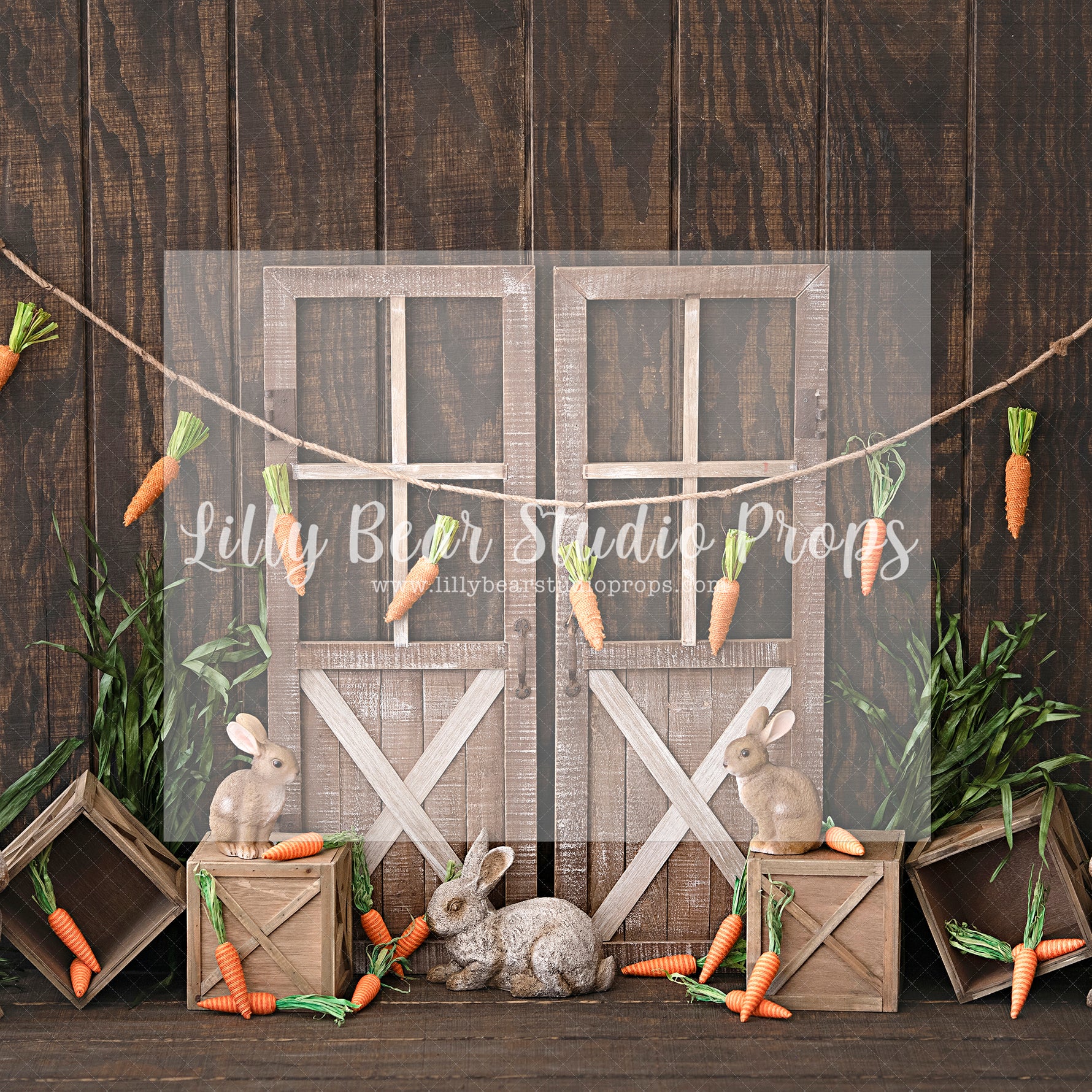 Some Bunny Say Spring - Lilly Bear Studio Props, barn doors, bunnies, bunny, carrots, easter, easter backdrop, easter bunny, easter doors, easter egg, easter eggs, easter flowers, easter mini, eggs, FABRICS, farm doors, farm eggs, happy easter, some bunnies one, some bunny is one, some bunny's one, spring barn doors, spring bunny, white barn doors