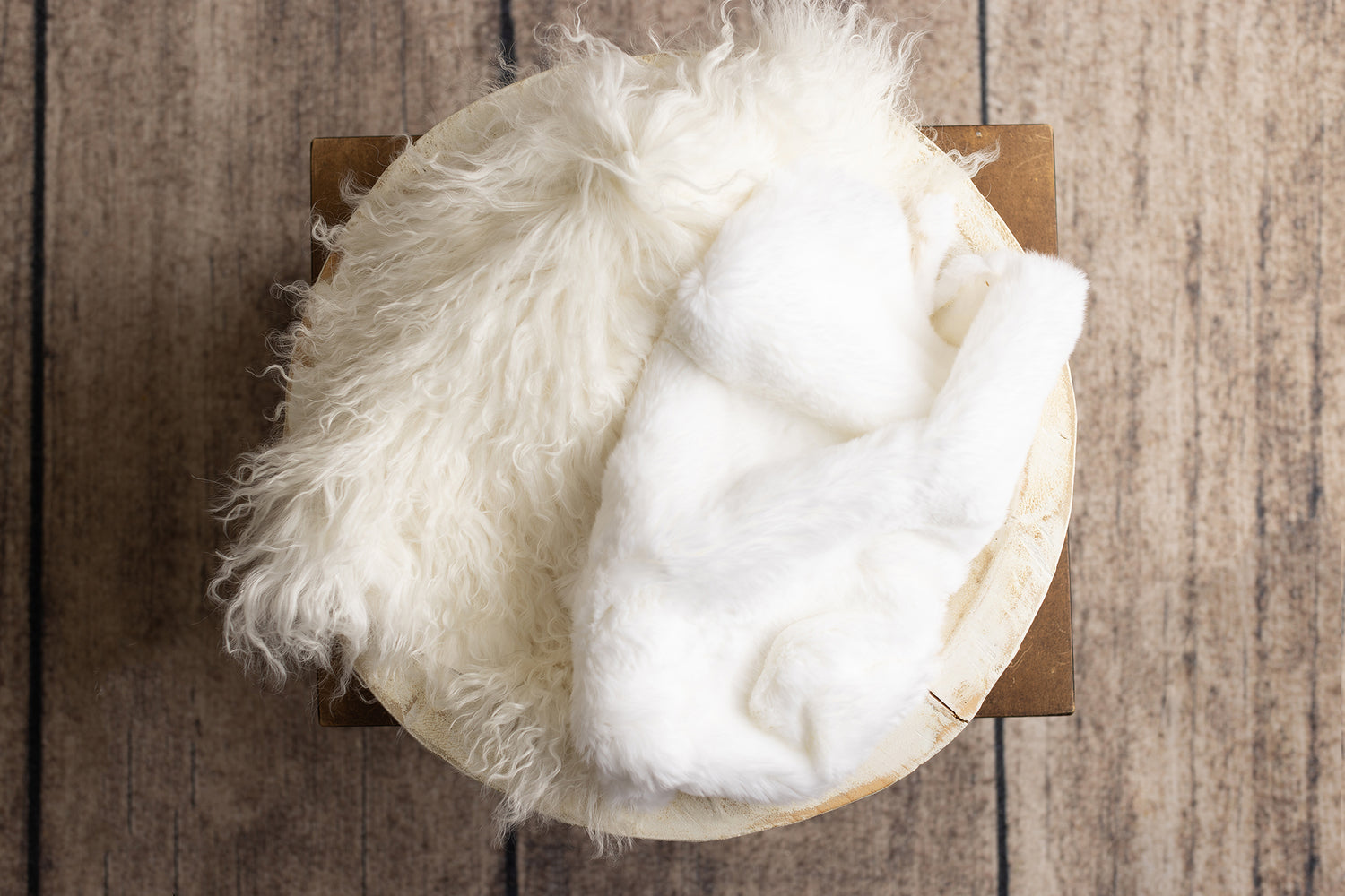 White Rabbit Fur & Sheep Skin