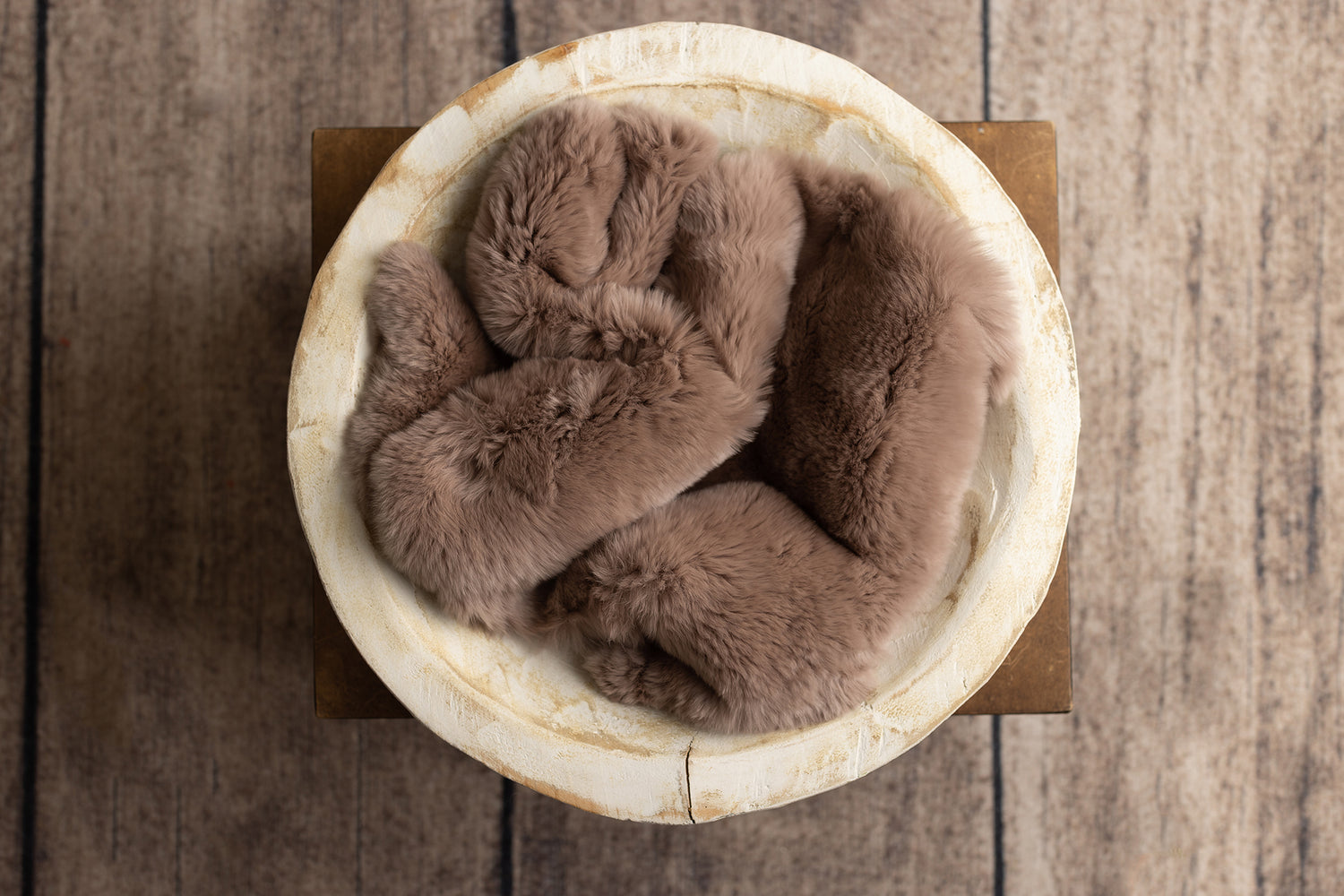 Graphite Rabbit Fur & Sheep Skin