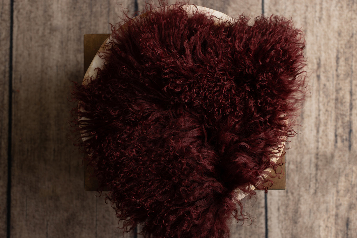 Sangria Rabbit Fur & Sheep Skin