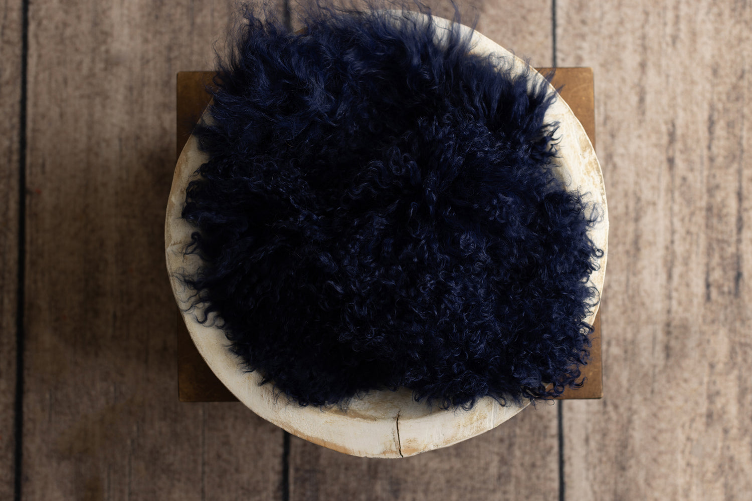 Denim Rabbit Fur & Sheep Skin