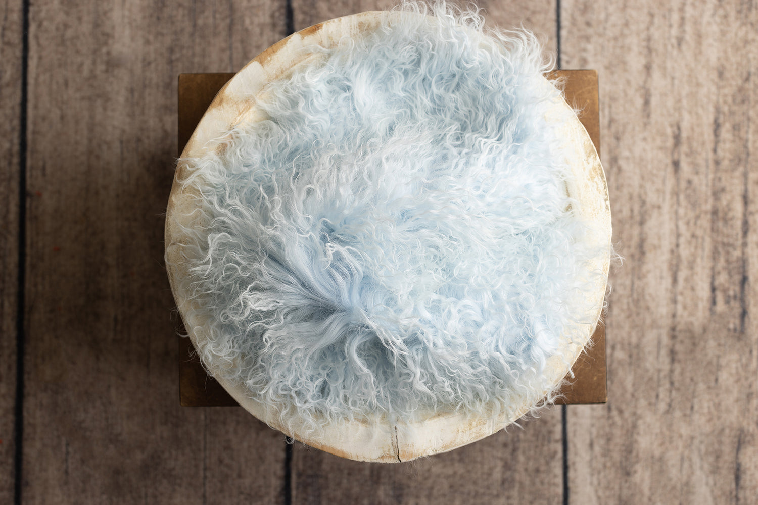 Baby Blue Rabbit Fur & Sheep Skin