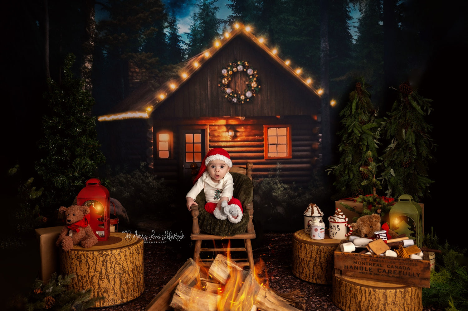 Camping Christmas Cabin