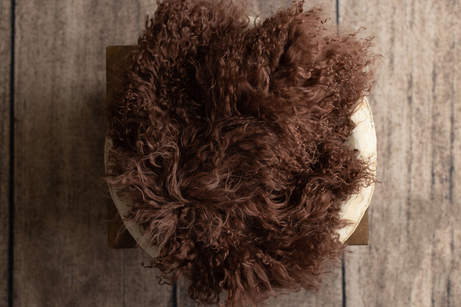 Chocolate Rabbit Fur & Sheep Skin