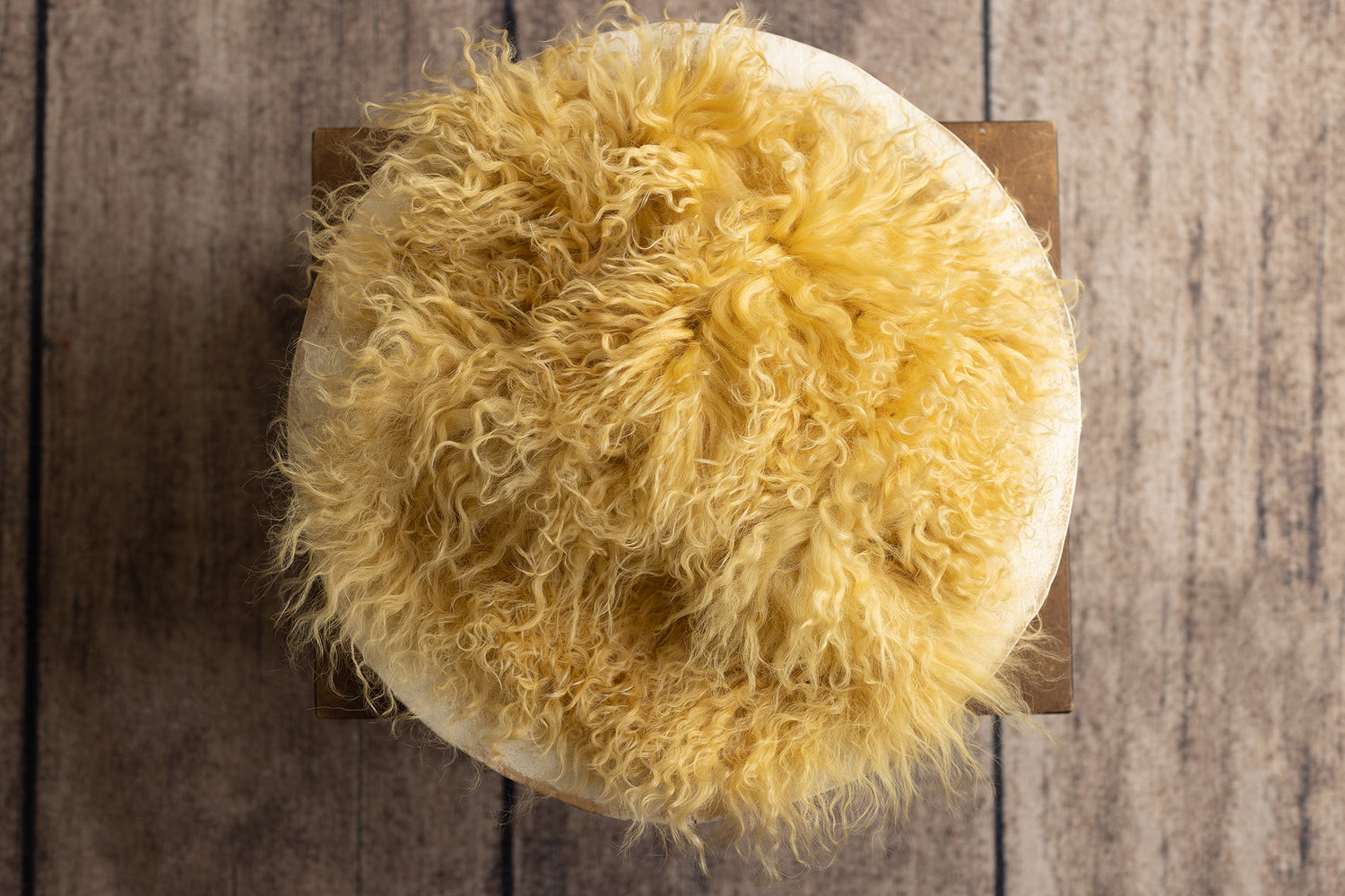 Honey Mustard Rabbit Fur & Sheep Skin