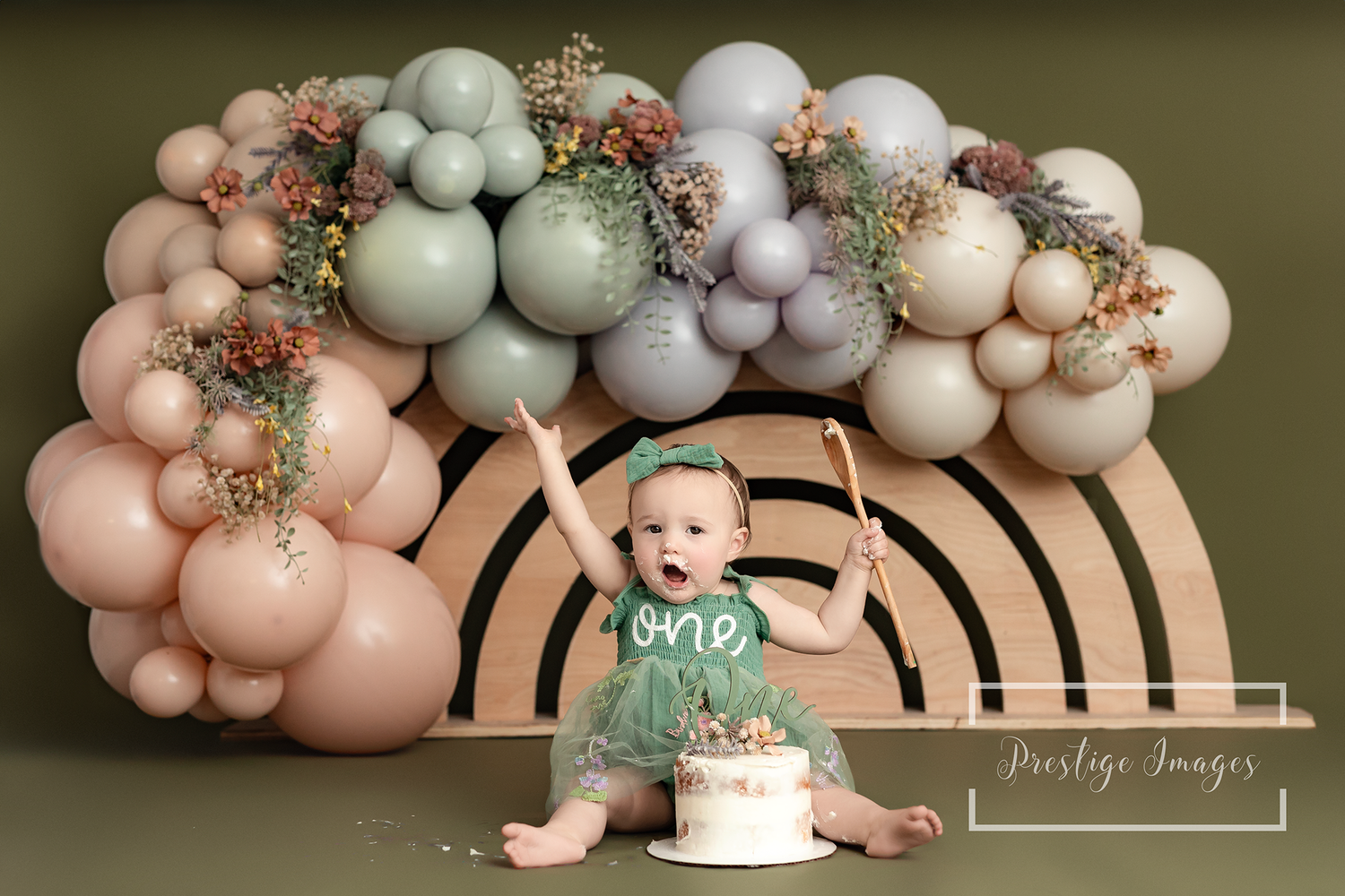 Wildflower Rainbow Balloon