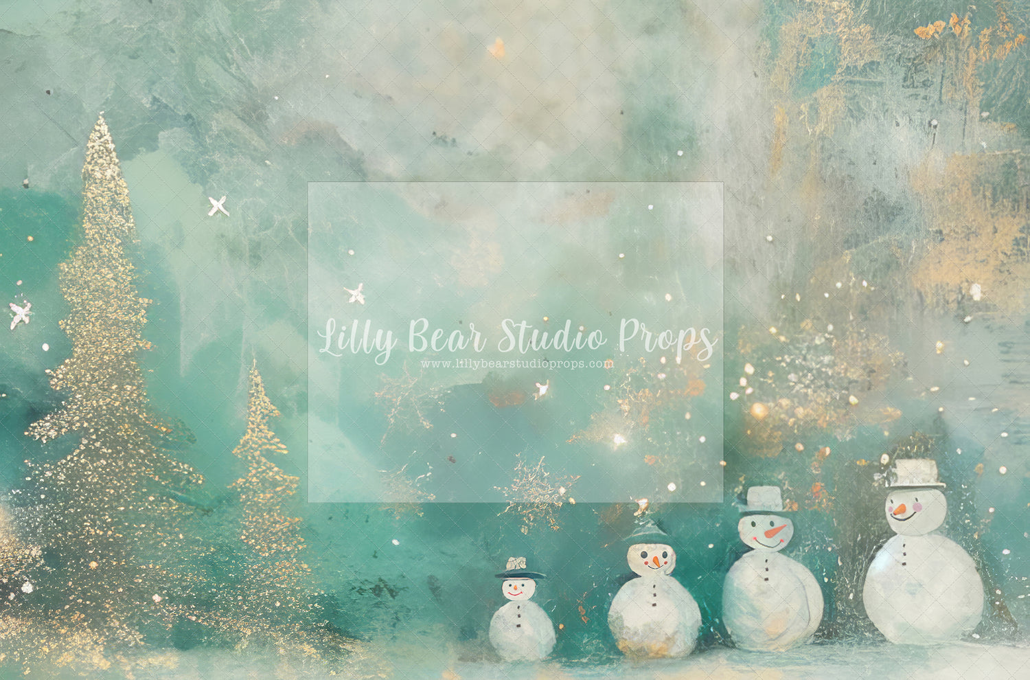 Abstract Christmas Snowmen - Sweep Option