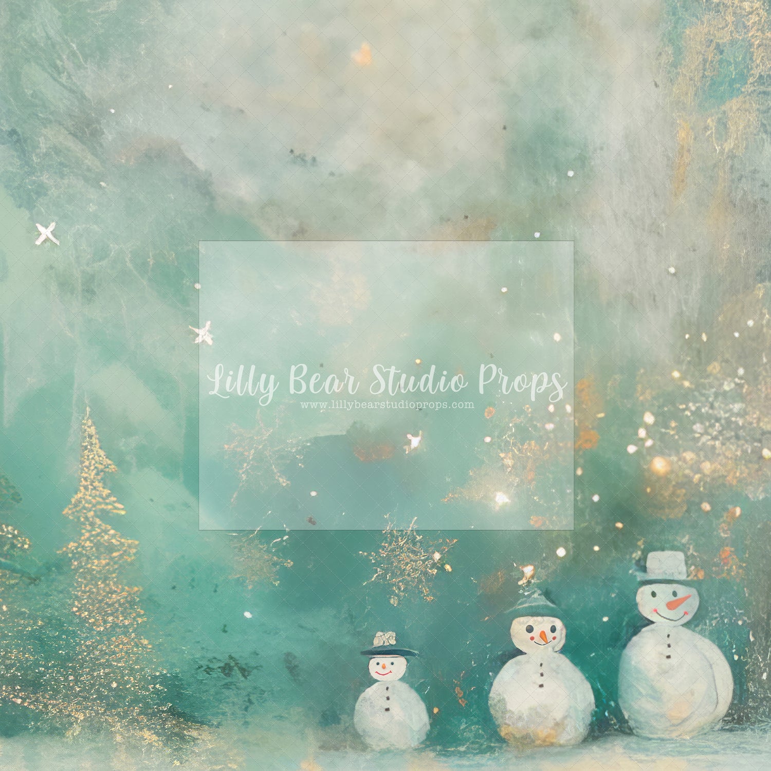 Abstract Christmas Snowmen - Sweep Option