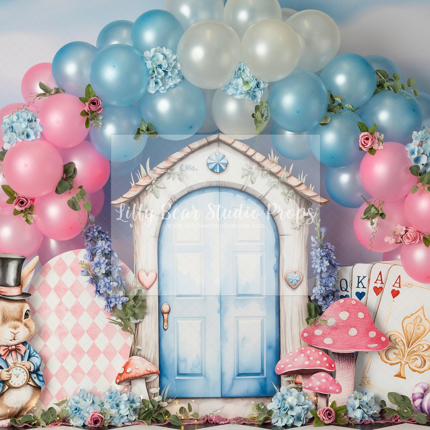 Alice's Wonderland Door Balloons