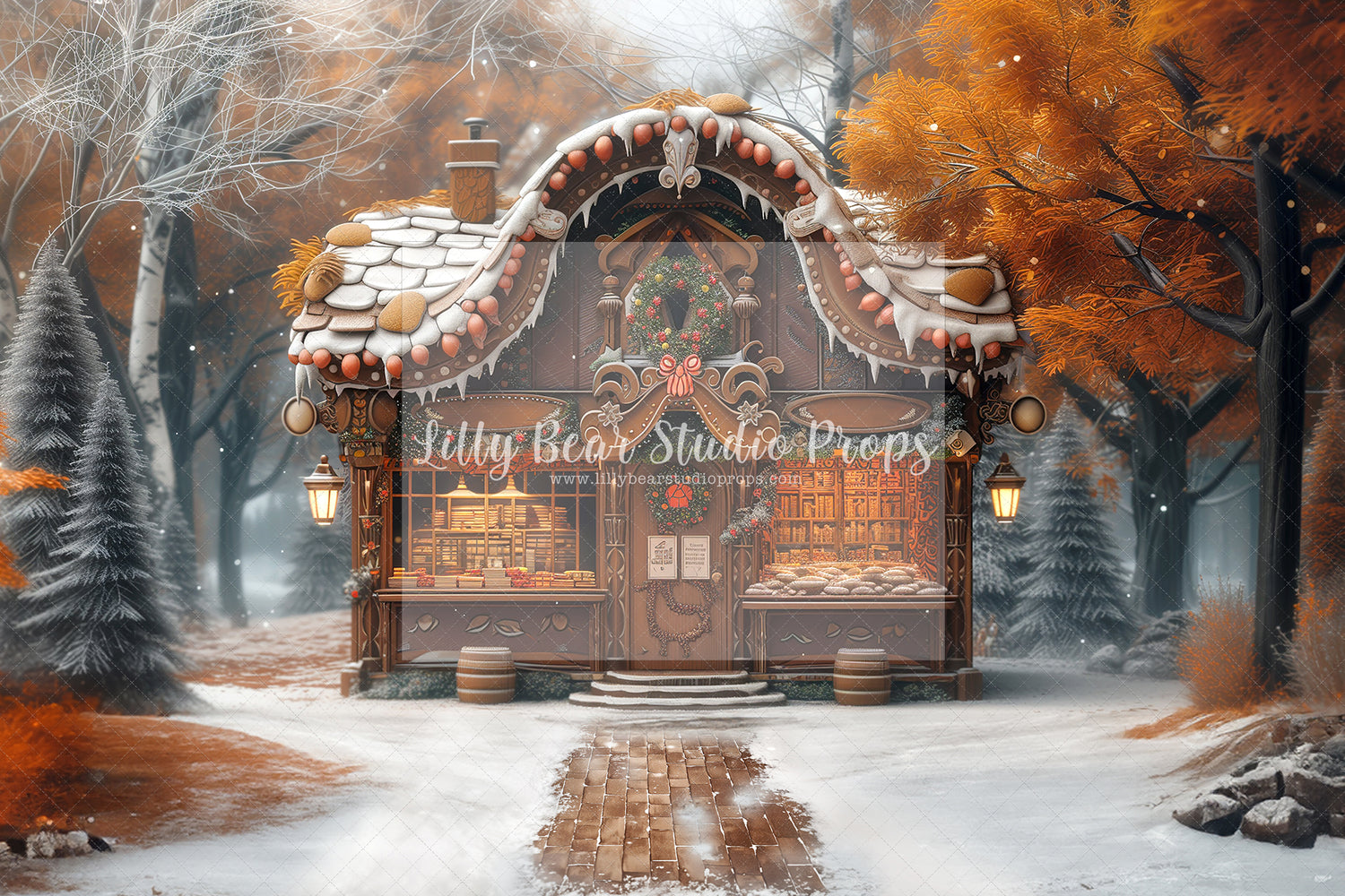 Almost Christmas Gingerbread Shop Room