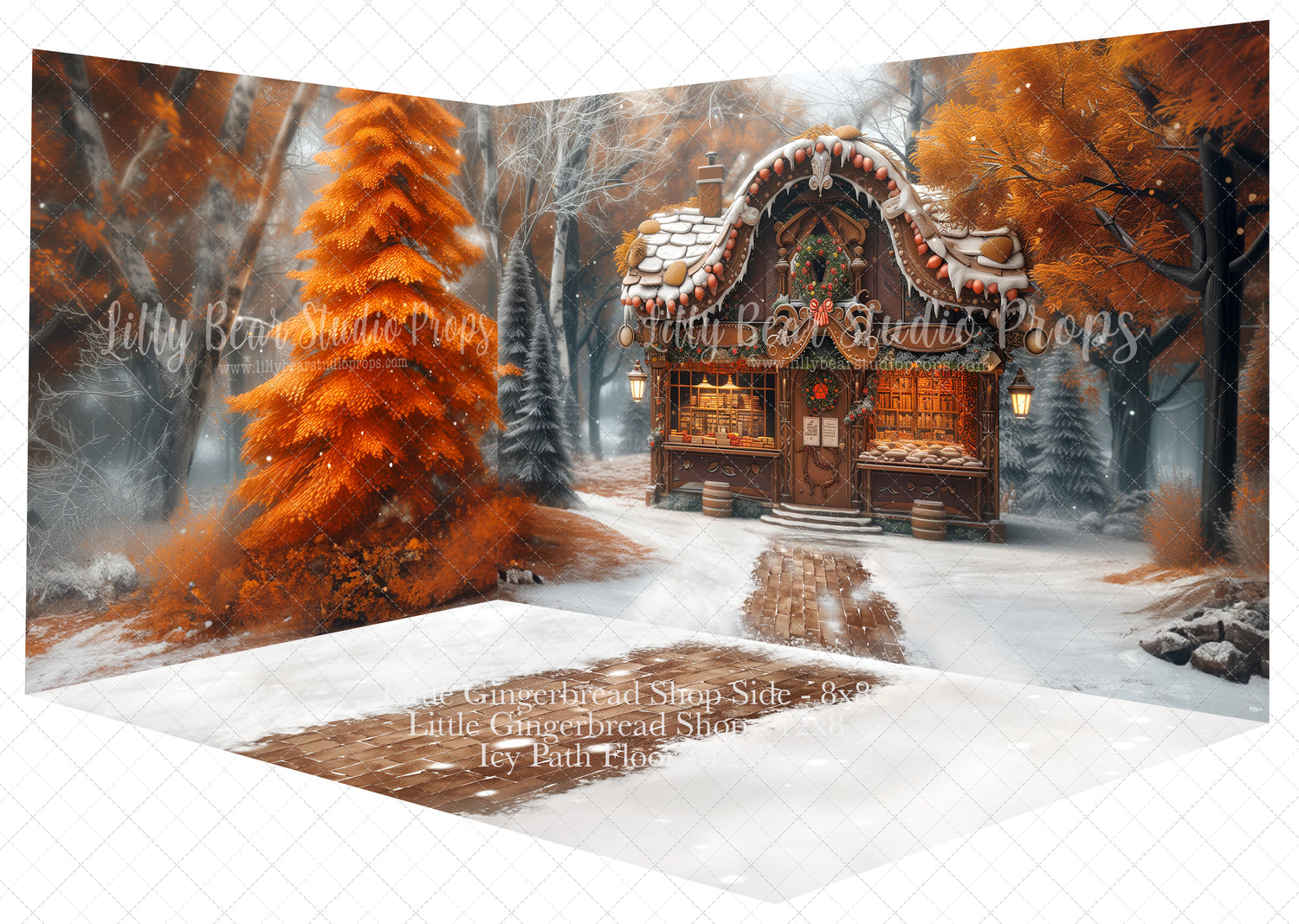 Almost Christmas Gingerbread Shop Room