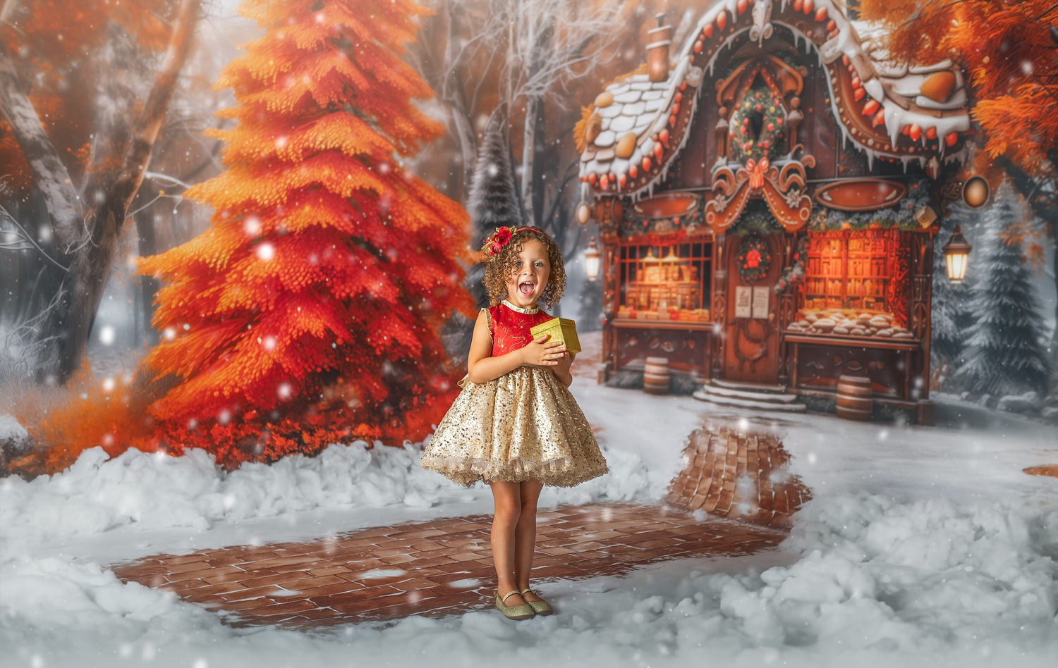Almost Christmas Gingerbread Shop Room