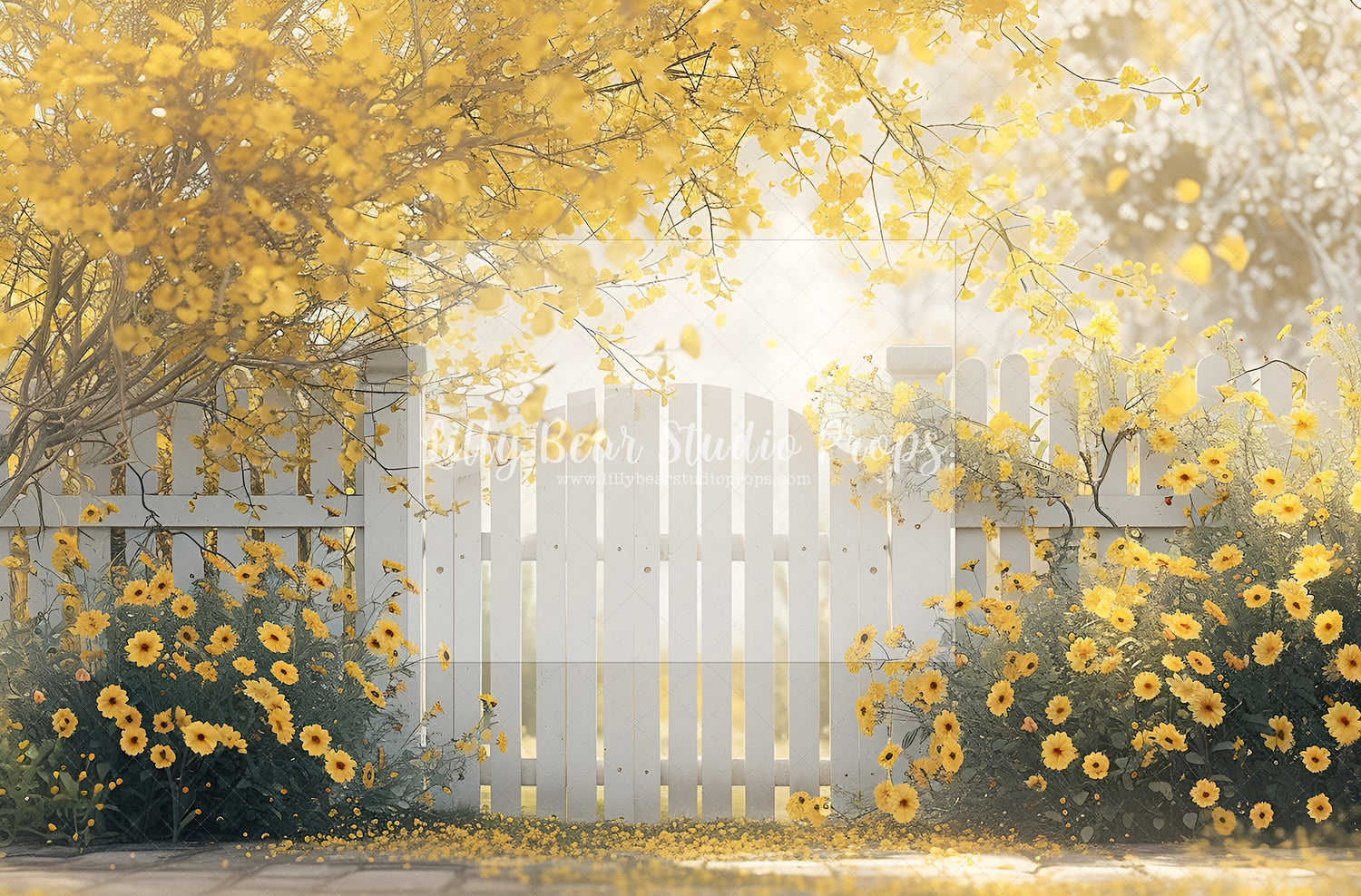 Althaia Yellow Blooms Fence