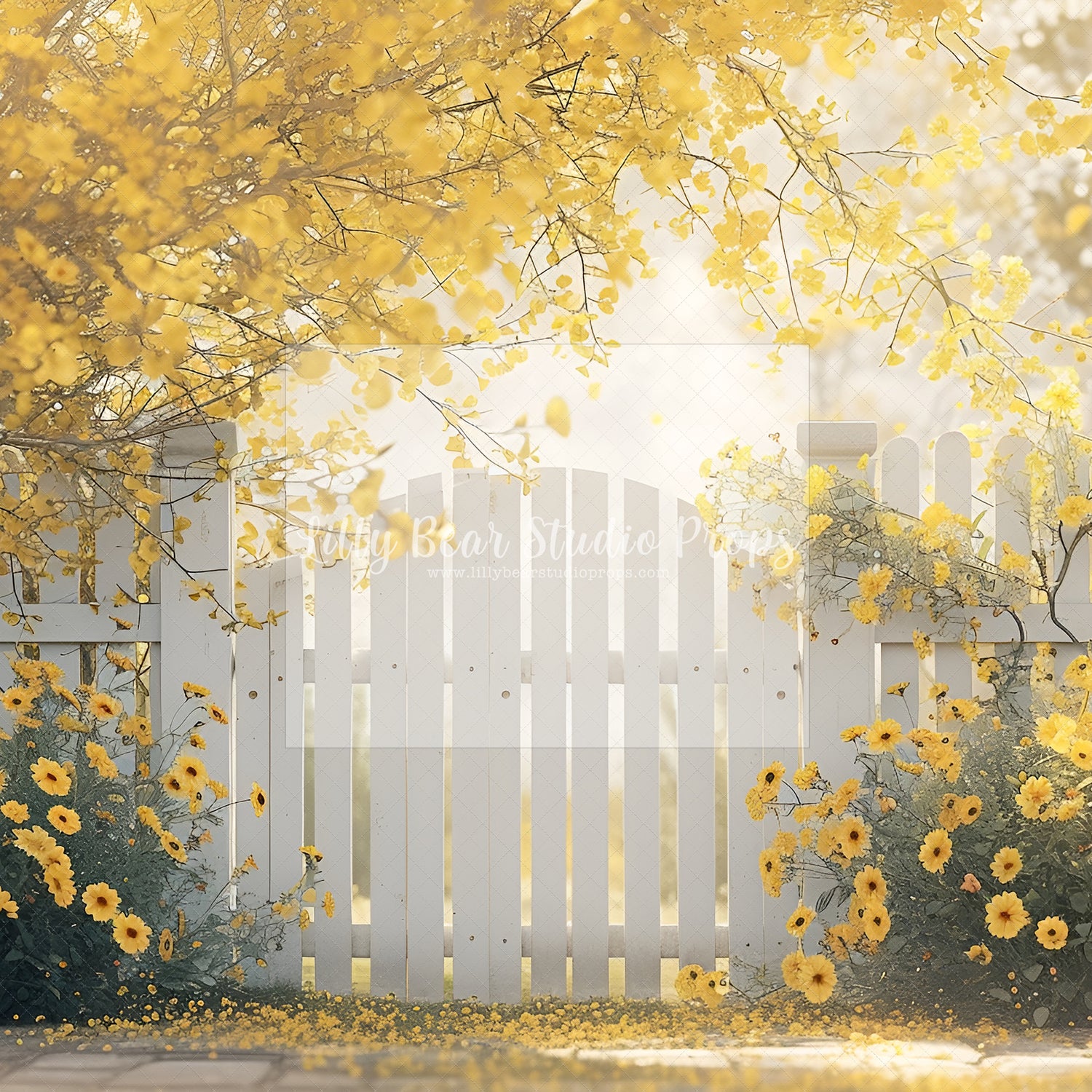 Althaia Yellow Blooms Fence