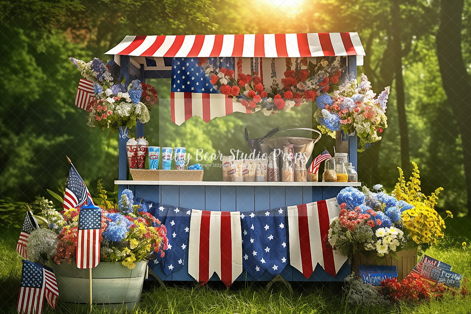 Americana Sweets Booth - Sweep Option
