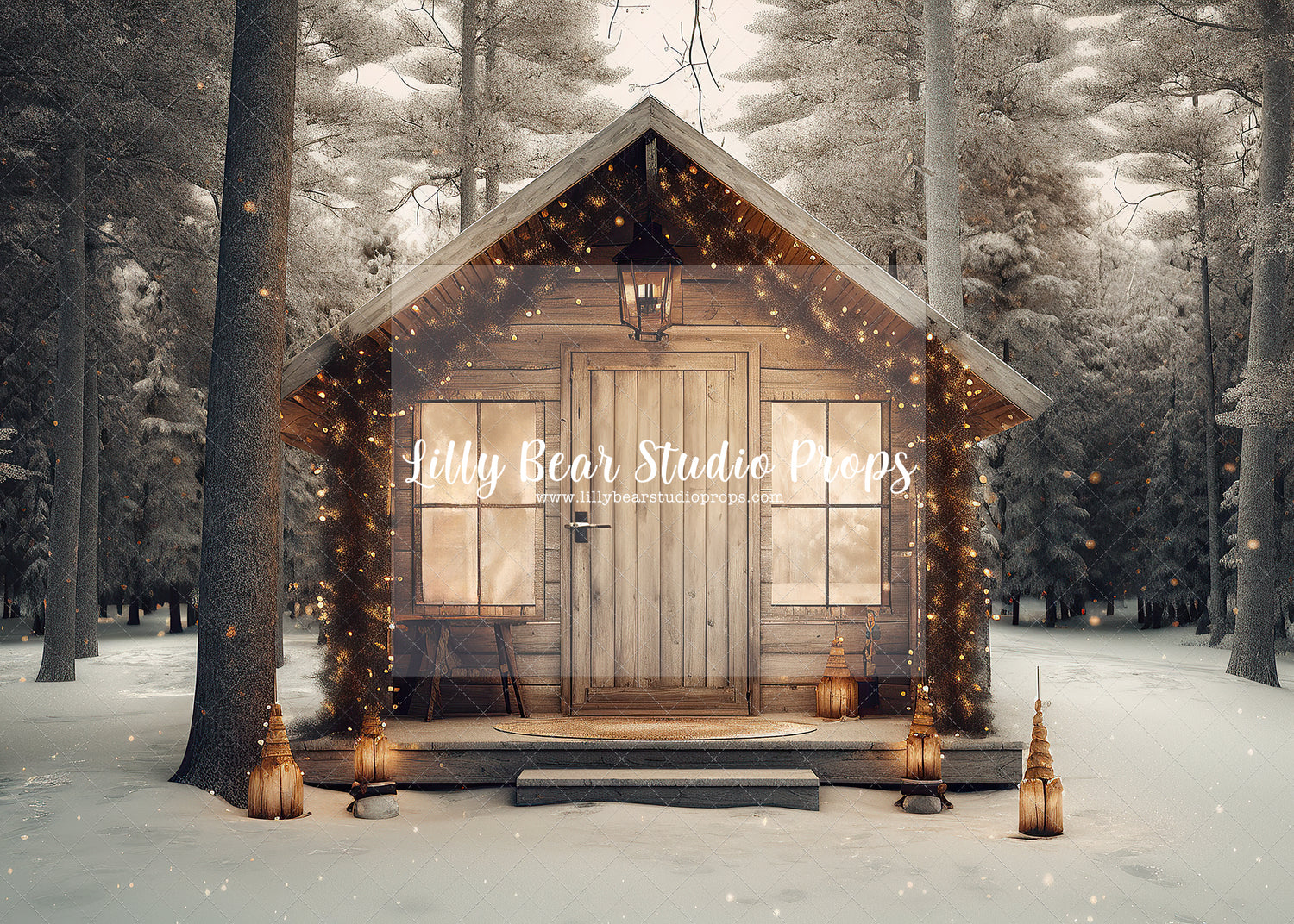 Azure Snowy Cabin
