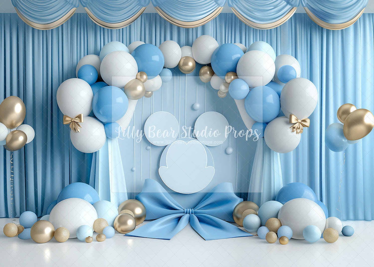 Baby Blue Mickey Balloons
