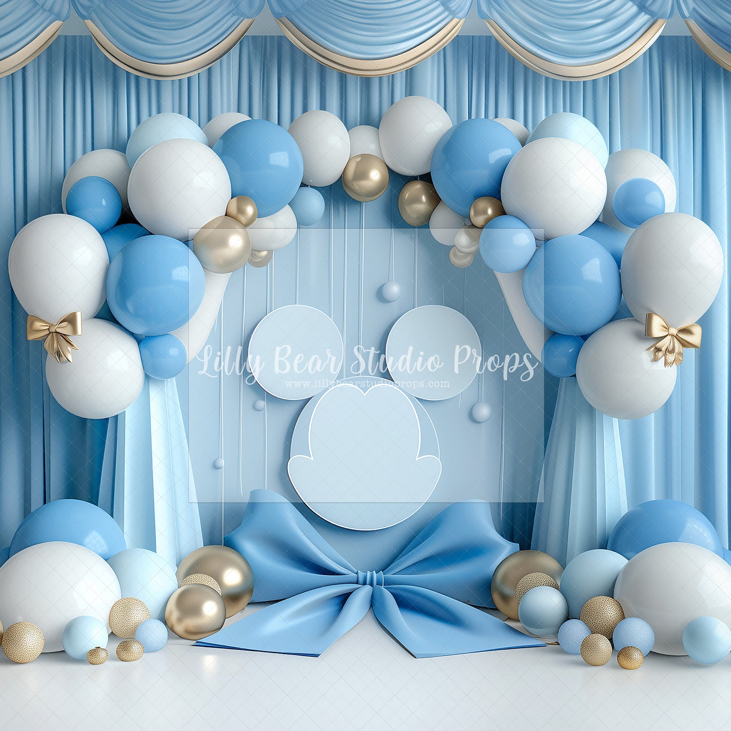 Baby Blue Mickey Balloons