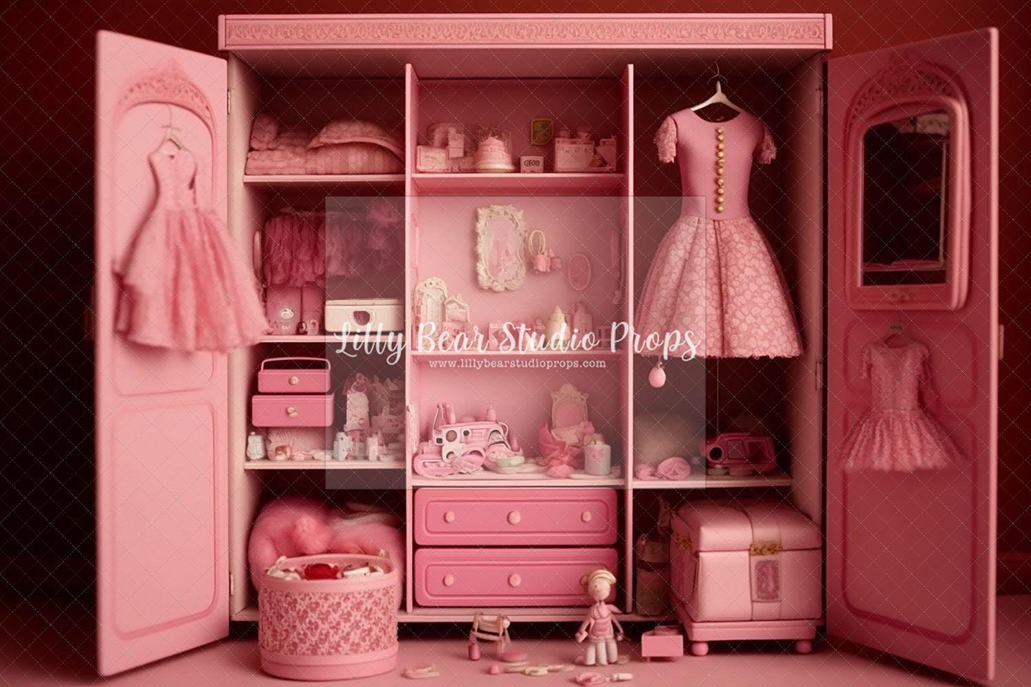 Barbie's Pastel Pink Wardrobe