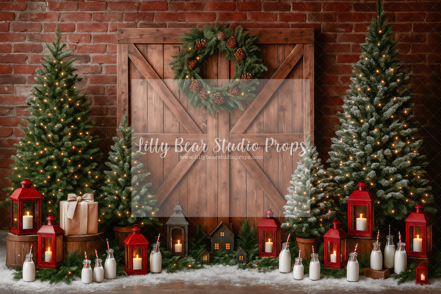 Barn Doors, Lanterns and Santa's Milk