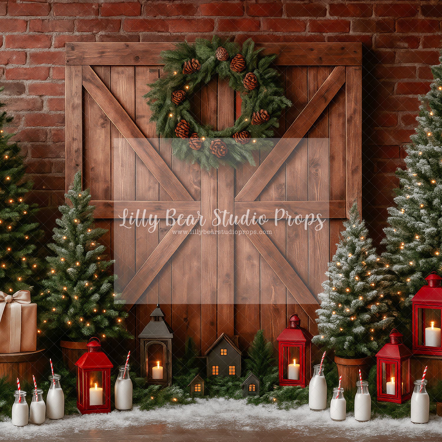 Barn Doors, Lanterns and Santa's Milk