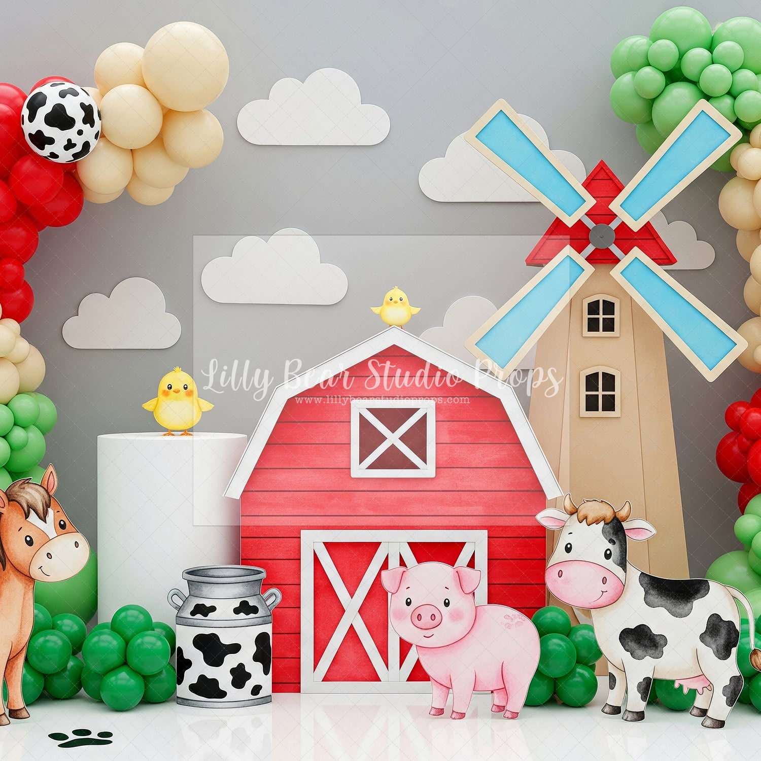 Barn yard Friends and Windmill