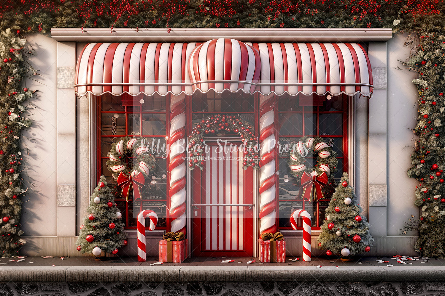 Berries & Candy Canes Shop Room
