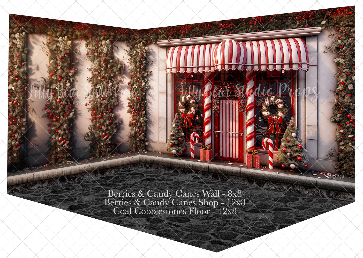 Berries & Candy Canes Shop Room
