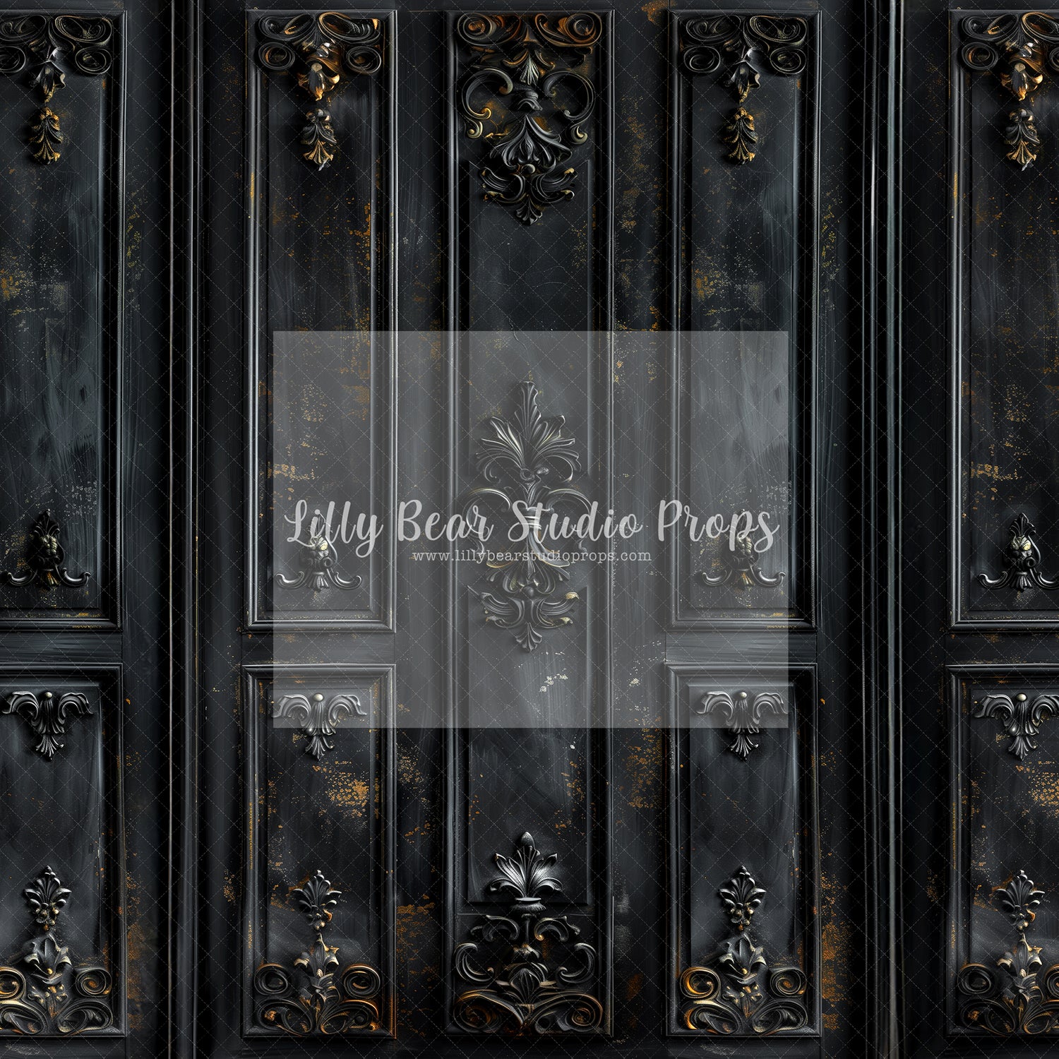 Black Catherine Wainscotting Wall- Sweep Option - TESTER