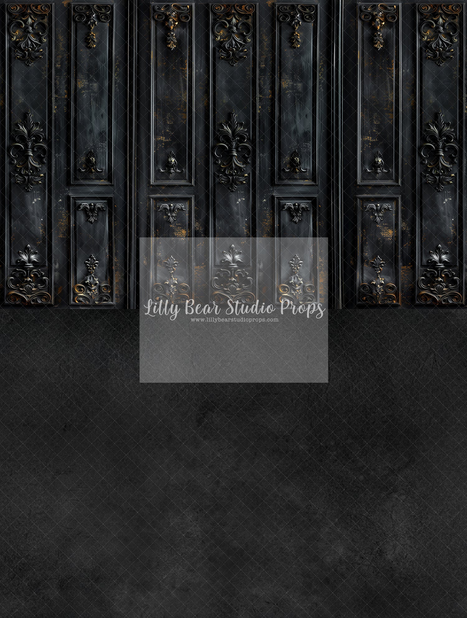 Black Catherine Wainscotting Wall- Sweep Option - TESTER