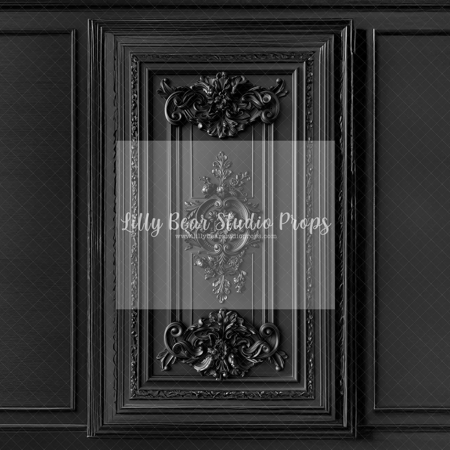 Black Victoria Wainscotting Wall - Sweep Option - TESTER