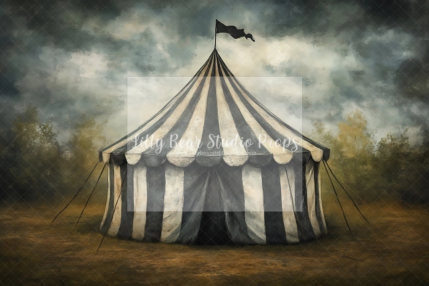 Black & White Carnival Tent