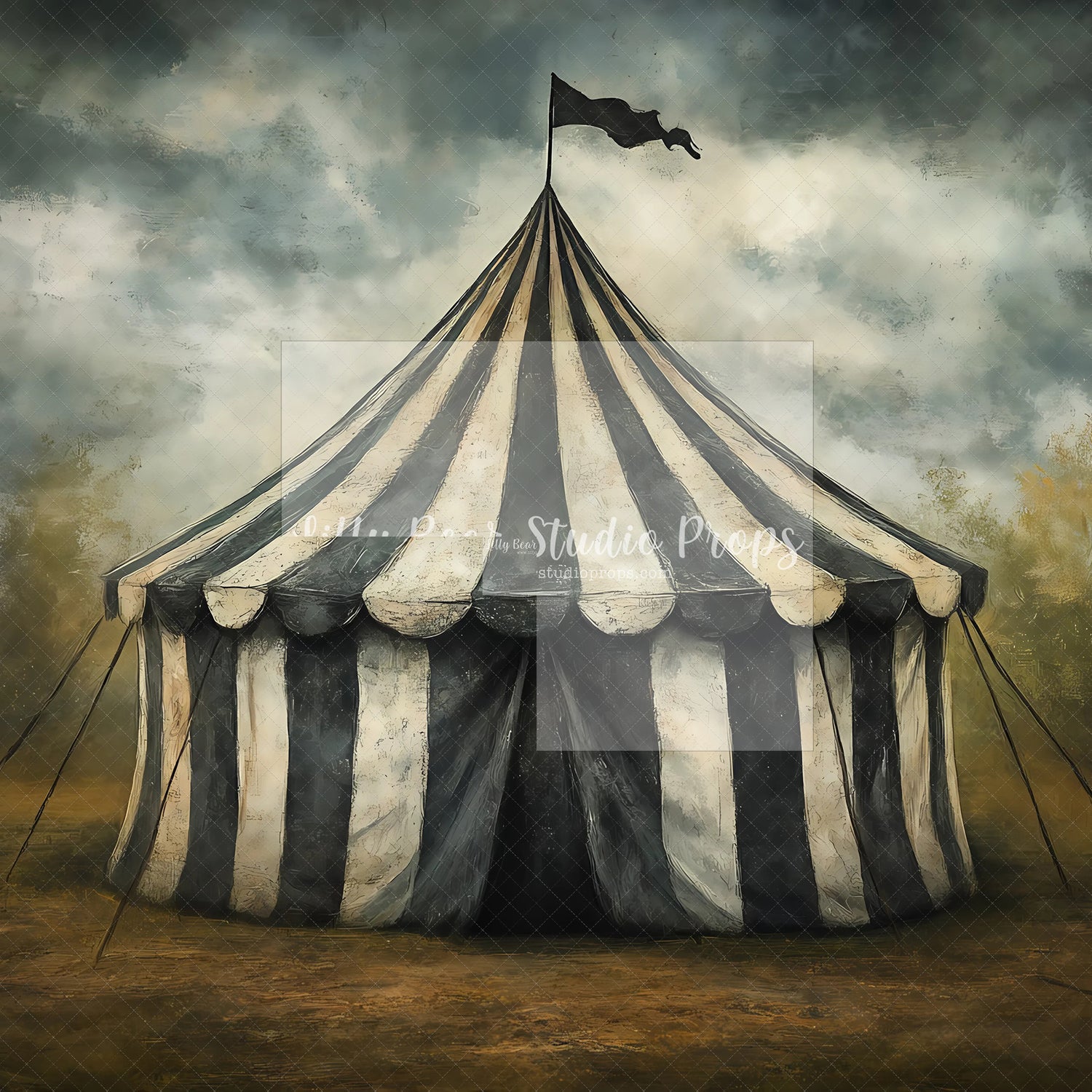 Black & White Carnival Tent