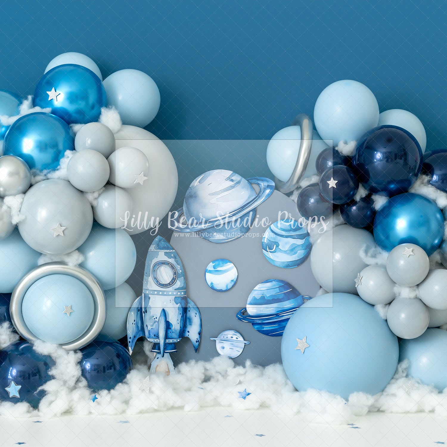 Blue Galaxy Balloons