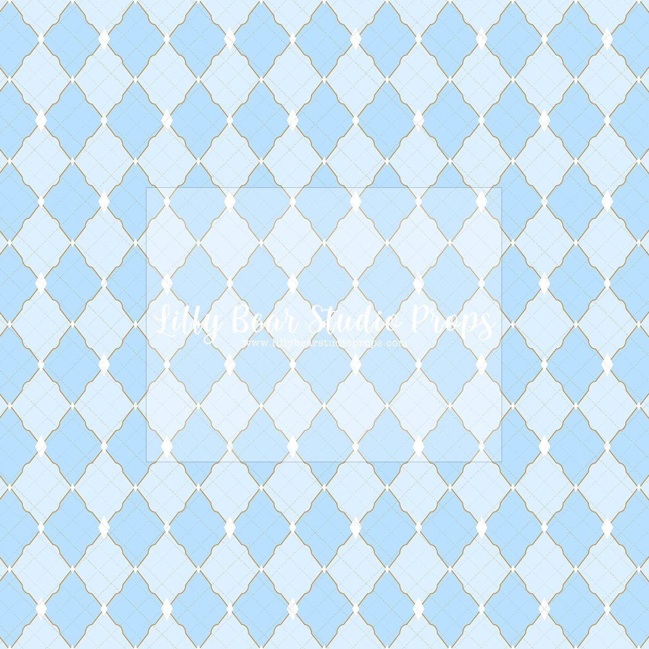 Blue & Gold Diamond - 96x60" Studio Flex RTS