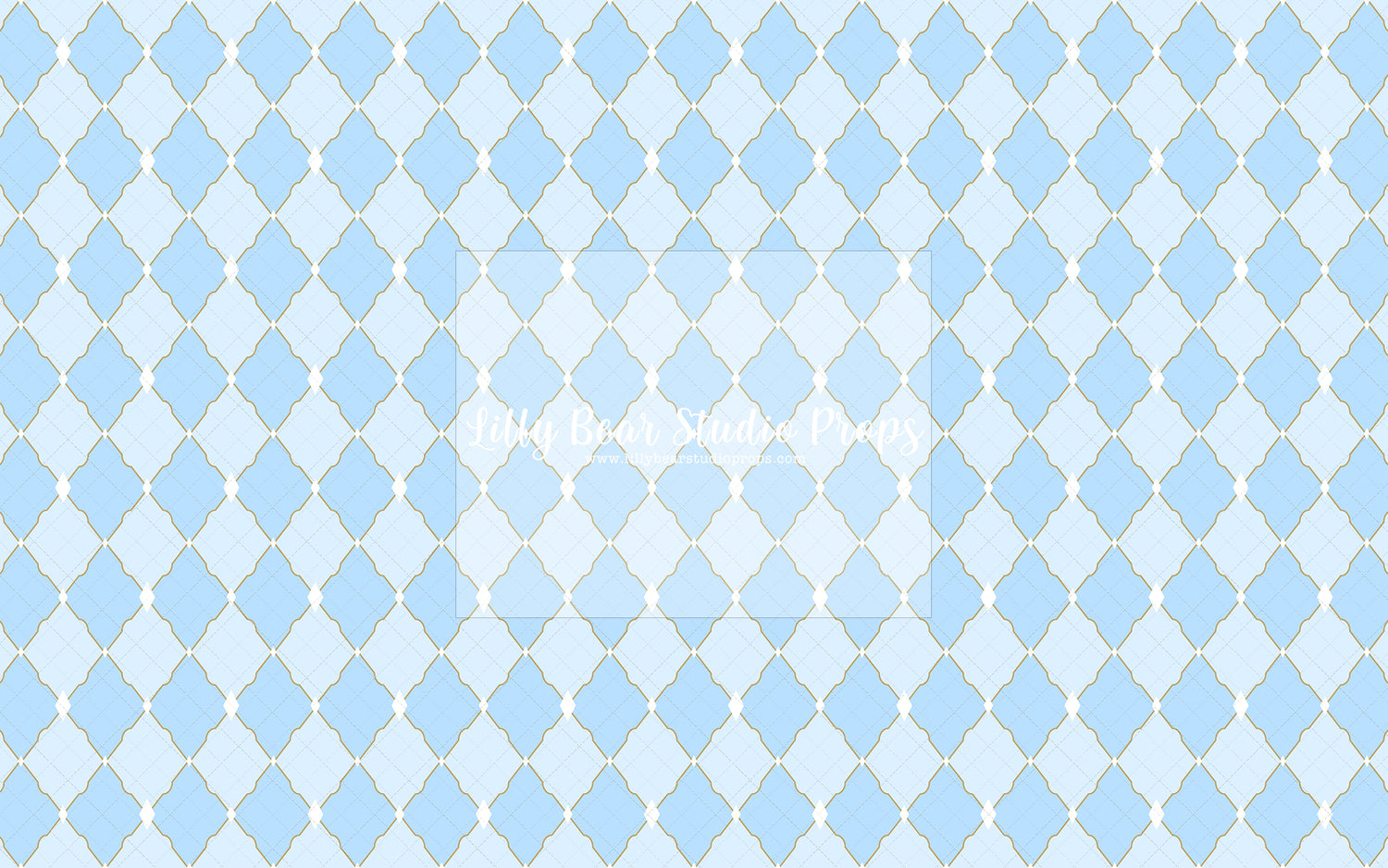 Blue & Gold Diamond - 96x60" Studio Flex RTS