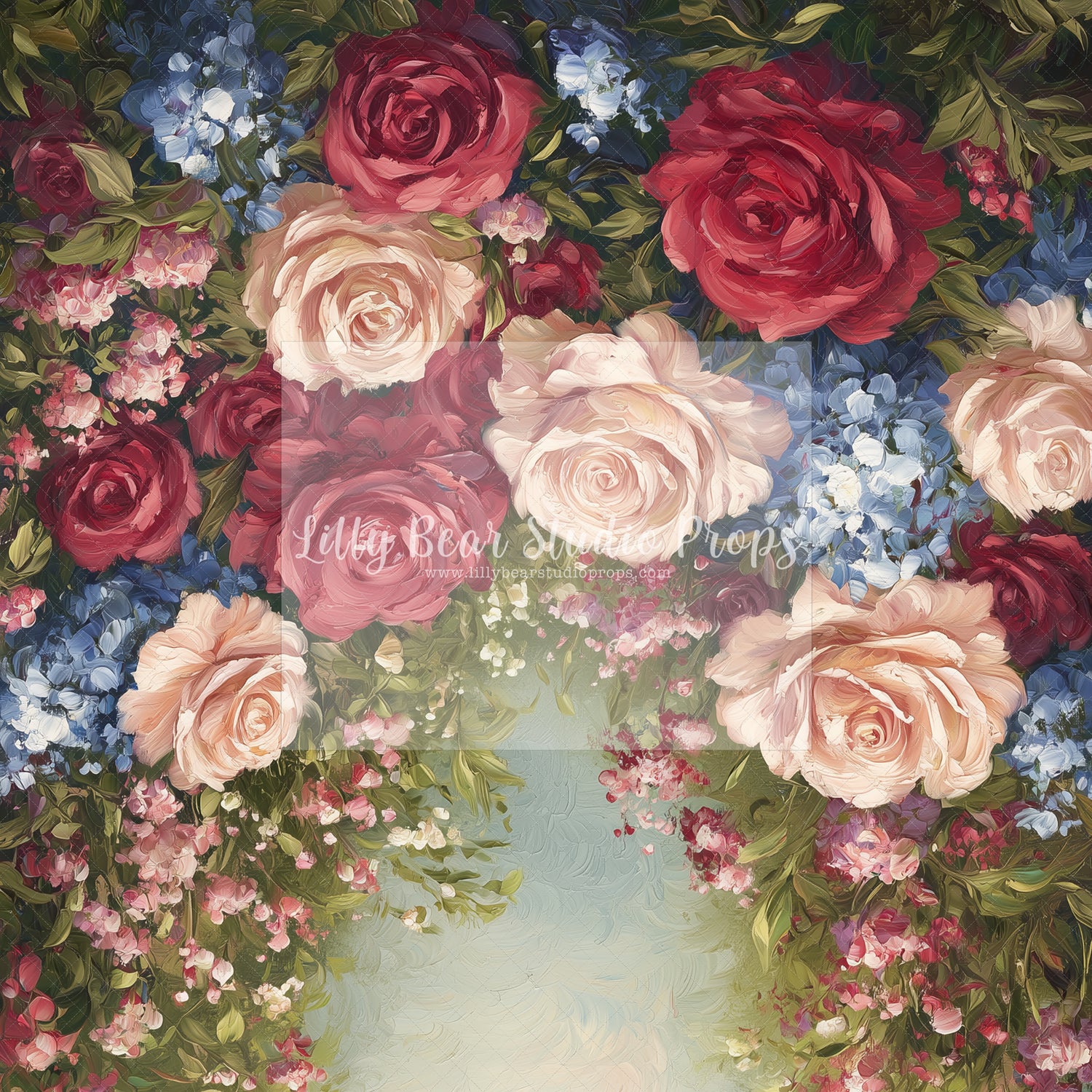 Blue and Blush - Sweep Option