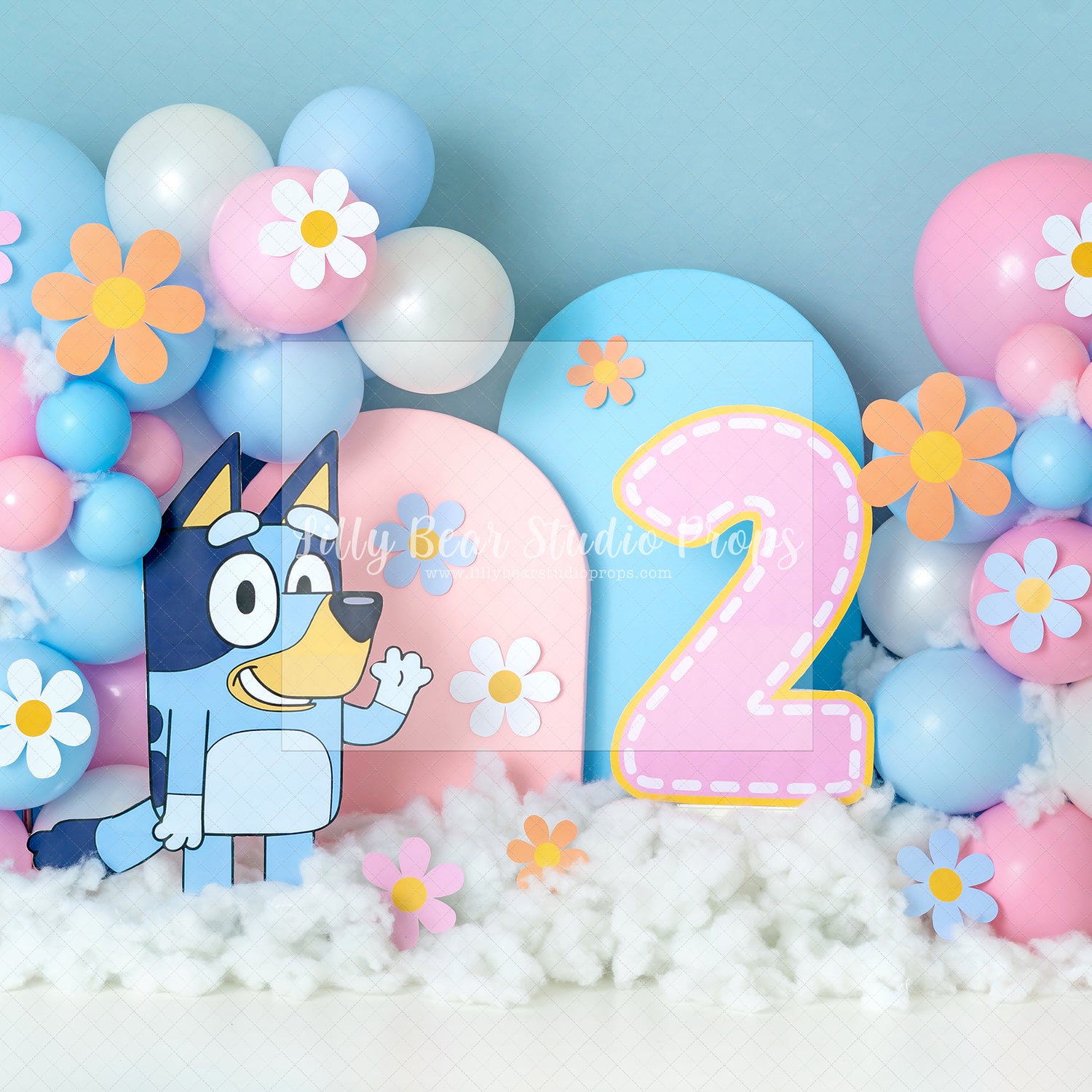 Bluey Flowers Two