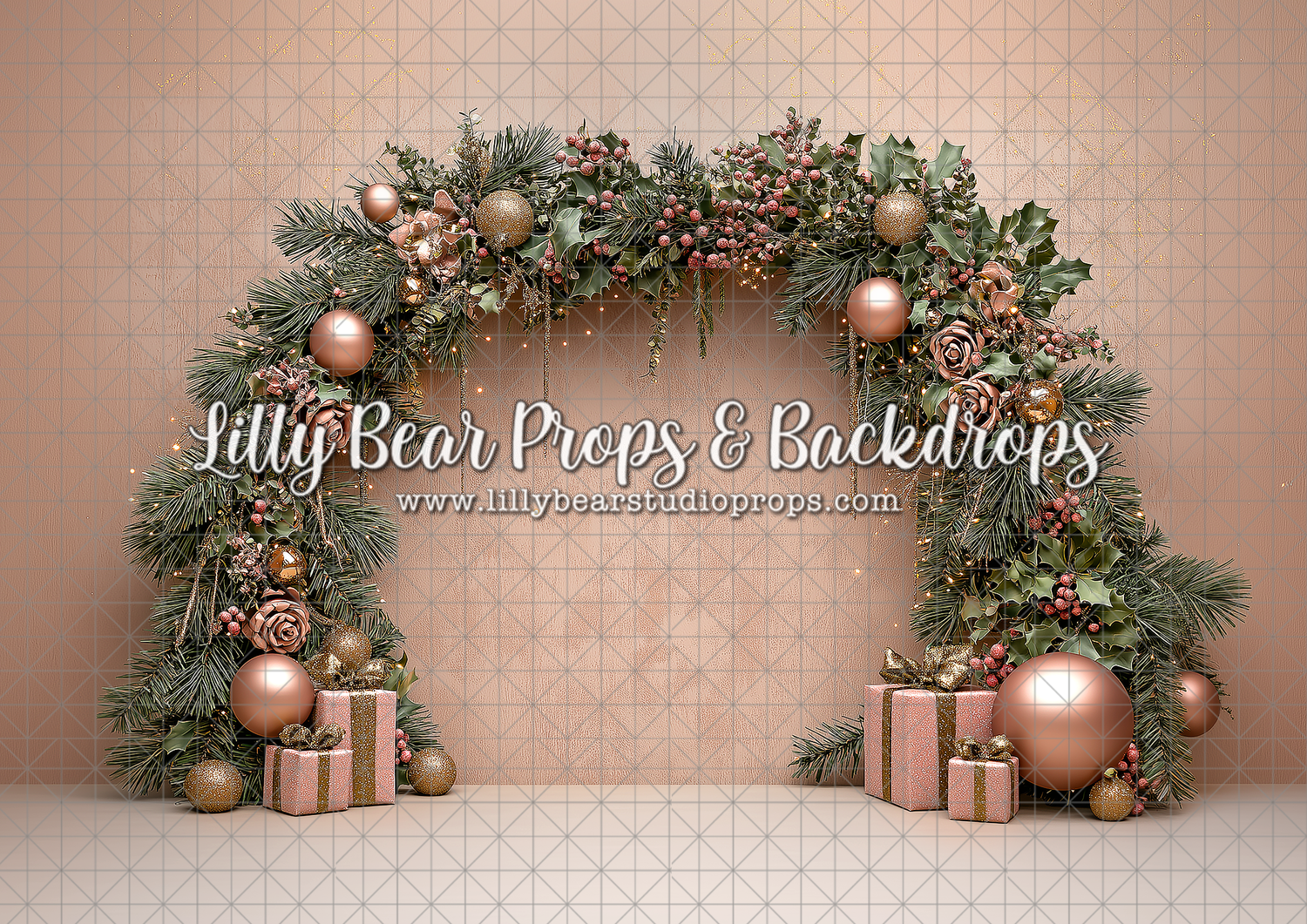 Blushing Festive Arch